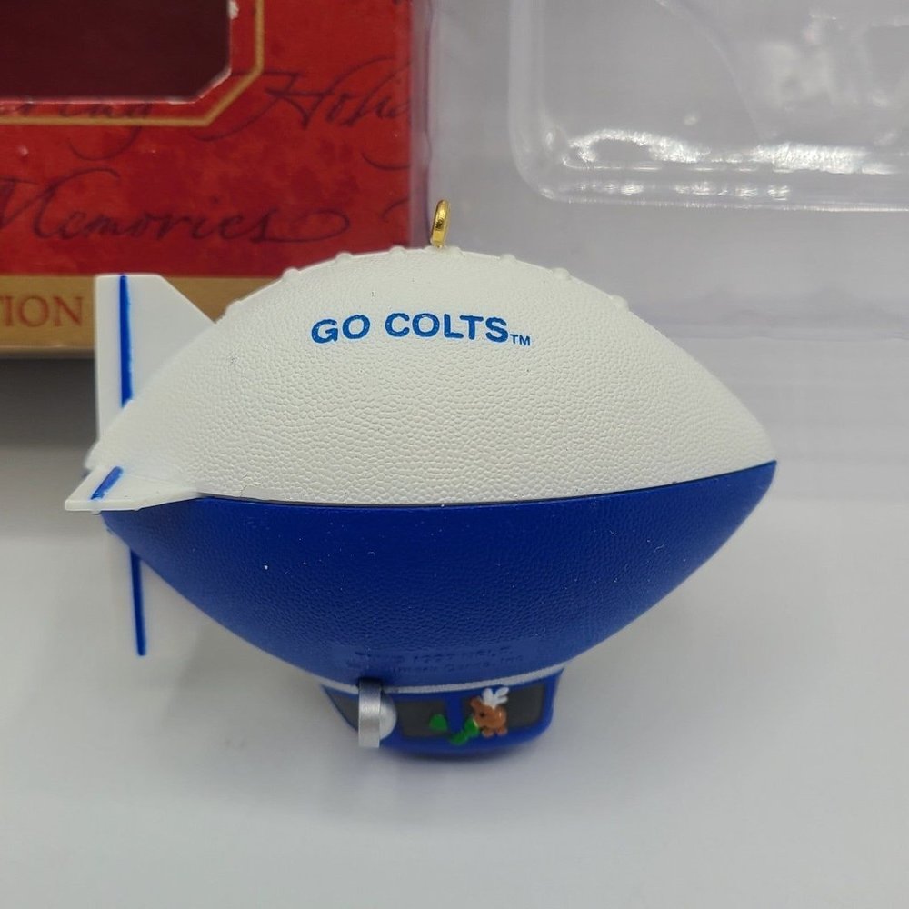 1997 Hallmark Keepsake Ornament Indianapolis Colts Blimp NFL Team Collection